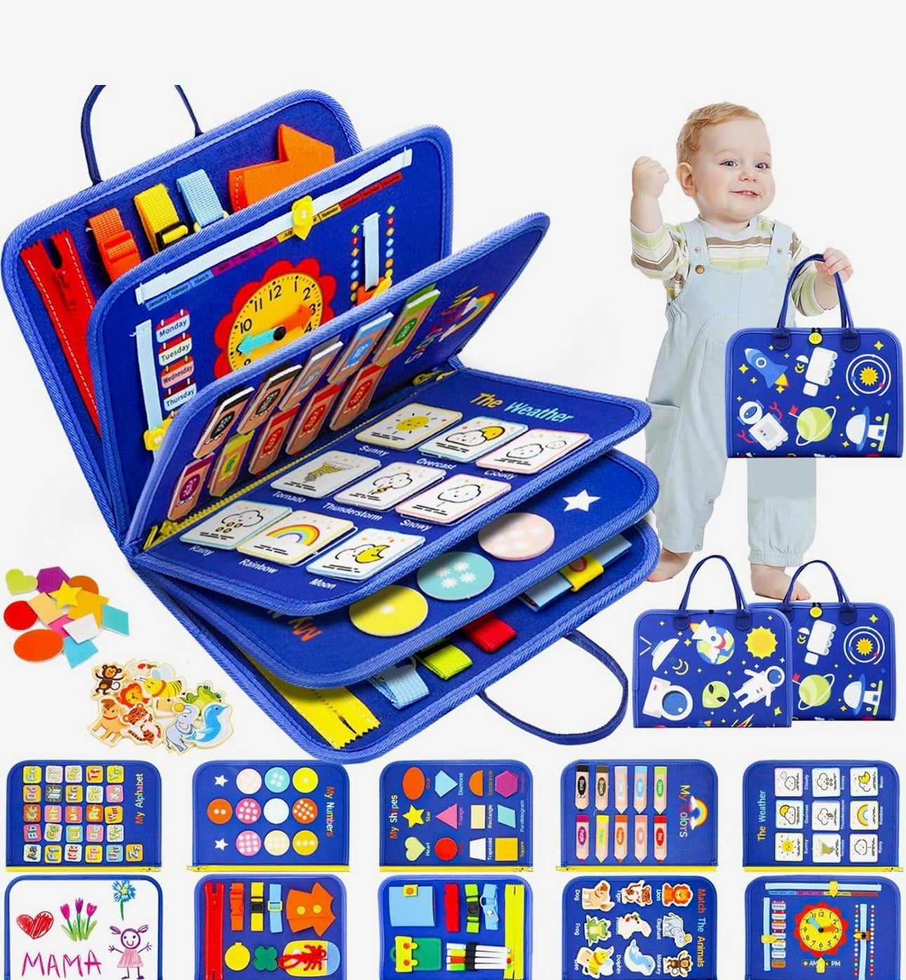 👉 No More Boring Car Rides 🚗 Toddler Busy Board