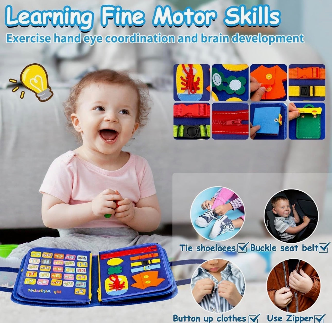 👉 No More Boring Car Rides 🚗 Toddler Busy Board