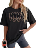 Mama Leopard Bow Graphic Tee