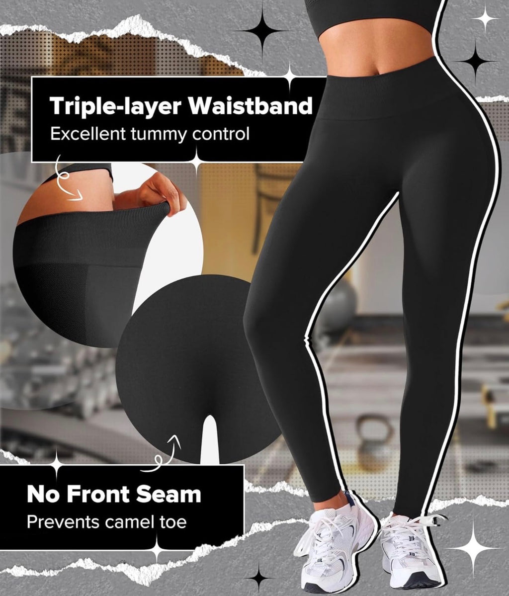 High Waisted Tummy Control Seamless Leggings