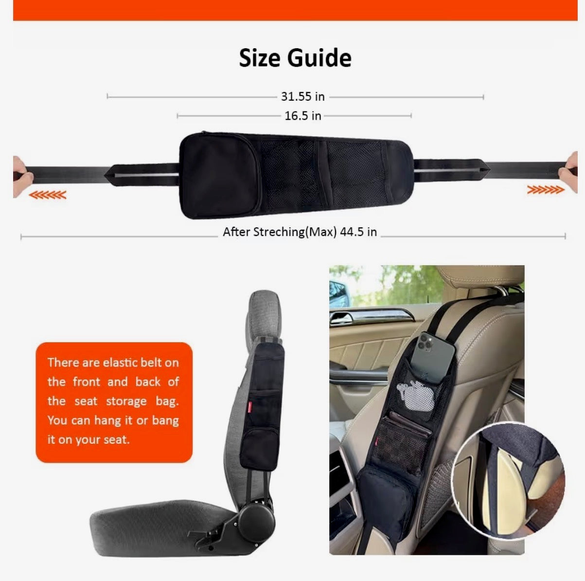 Backseat Mom Organizer | Car Seat Caddy 🚗✨