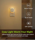 Motion Sensor Night Light (4-Pack) – Soft Warm LED Plug-In Lights for Moms & Kids