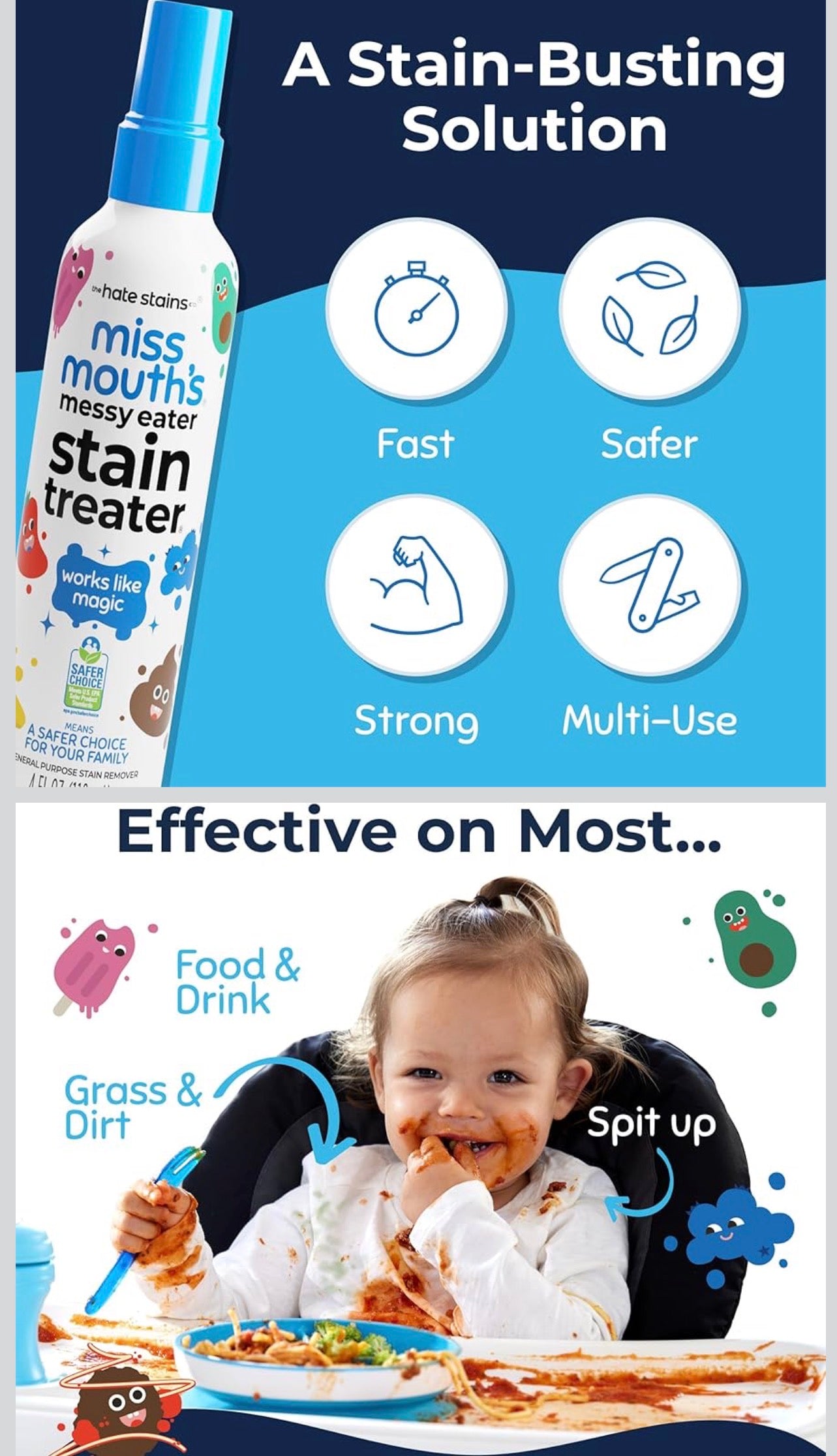 Instant Stain Remover Spray – Mom Life Must-Have (Works in Seconds)