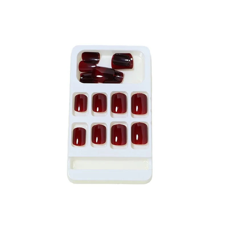 Classic Wine Red Press-On Nails